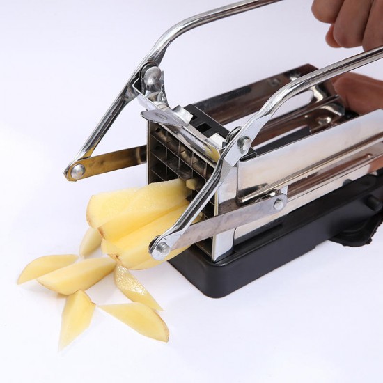 Stainless Steel French Fry Potato Vegetable Cutter Maker Slicer Chopper Cutter Slicer Chipper Cucumber Slice Cut Kitchen Gadgets
