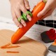 Two Finger Planer Fruit Peeler Anti-cut Hand Melon Planer Kitchen Creative Stainless Steel Paring Knife