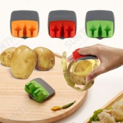 Two Finger Planer Fruit Peeler Anti-cut Hand Melon Planer Kitchen Creative Stainless Steel Paring Knife Two Finger Planer Fruit Peeler Anti-cut Hand Melon Planer Kitchen Creative Stainless Steel Paring Knife