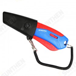 Mini Protable Retractable Art Utility Kn-ife Safety Box Paper Cutter with 4Pcs Blades Mini Protable Retractable Art Utility Kn-ife Safety Box Paper Cutter with 4Pcs Blades