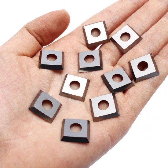 10Pcs 15mm Square Carbide Insert 4 Edge for Woodworking Turning Lathes Tool