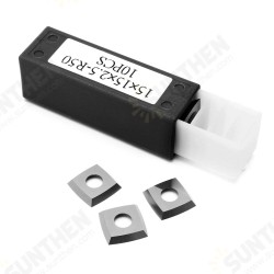 10Pcs 15mm Square Carbide Insert 4 Edge for Woodworking Turning Lathes Tool 10Pcs 15mm Square Carbide Insert 4 Edge for Woodworking Turning Lathes Tool
