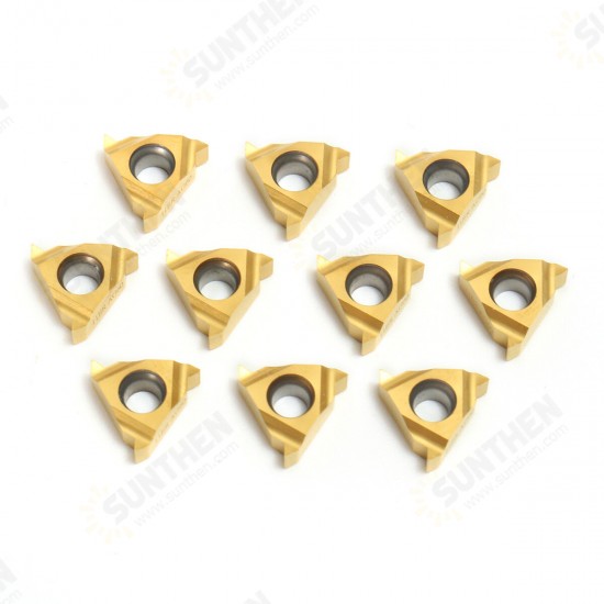 10pcs 11ER A60 Carbide Inserts External Thread Turning Tool Holder Inserts External CNC Cutter