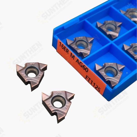 10pcs 16ER M AG60 FT1125 Thread Turning Tools Carbide Insert Lathe Cutter Tool Turning Insert