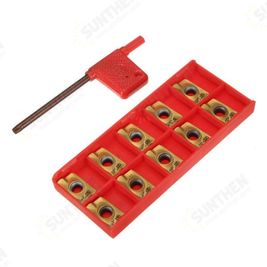 10pcs APMT1604PDER M2 VP15TF Carbide Inserts 25R0.8 Cutters For Indexable Milling Tools