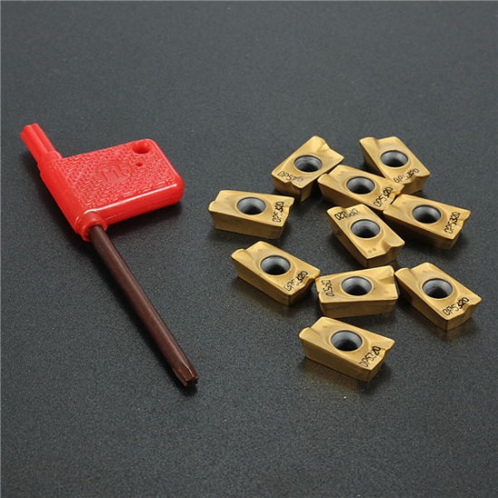 10pcs APMT1604PDER M2 VP15TF Carbide Inserts 25R0.8 Cutters For Indexable Milling Tools