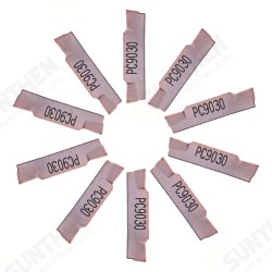 10pcs MGMN200-G PC9030 2mm Carbide Insert for MGEHR/MGIVR Grooving Cut Off Tool Holder