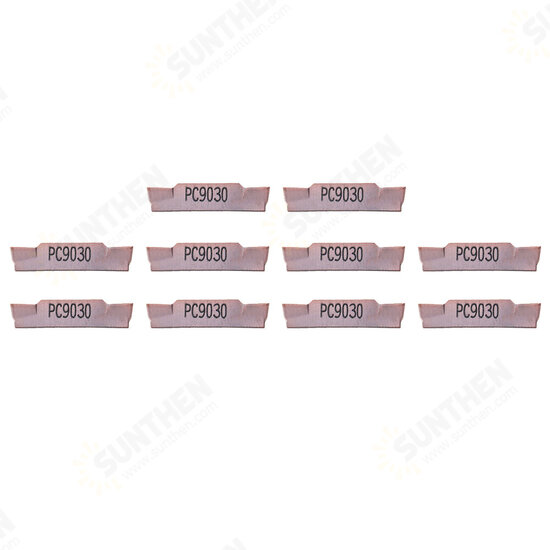 10pcs MGMN200-G PC9030 2mm Carbide Insert for MGEHR/MGIVR Grooving Cut Off Tool Holder