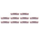 10pcs MGMN200-G PC9030 2mm Carbide Insert for MGEHR/MGIVR Grooving Cut Off Tool Holder