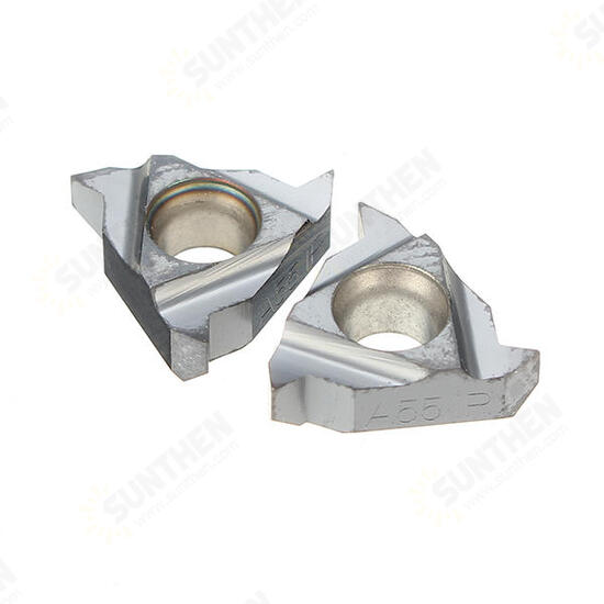 2pcs 11IR A55 / 11NR A55 Carbide Threading Inserts Internal Turning Tool Holder Inserts