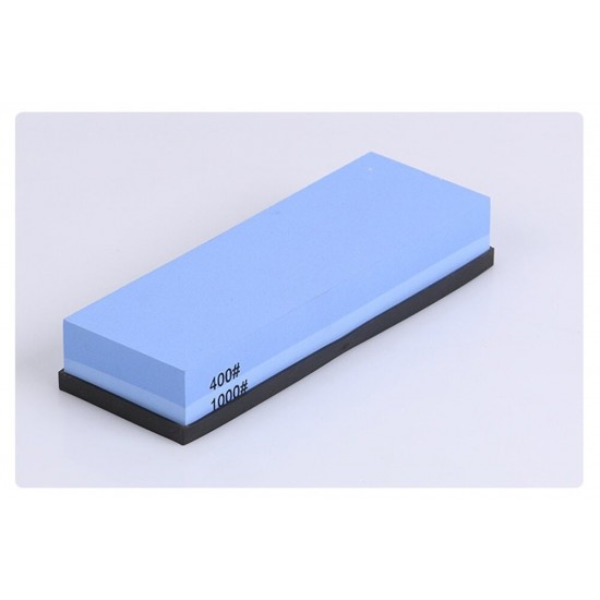 400/1000 Double Blue And White Corundum Double-Sided Whetstone Fine Grinding Whetstone Portable Outdoor Grinding Stone Set