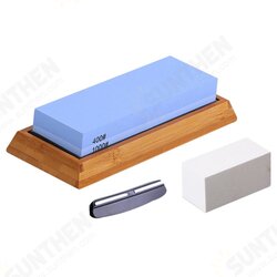 400/1000 Double Blue And White Corundum Double-Sided Whetstone Fine Grinding Whetstone Portable Outdoor Grinding Stone Set