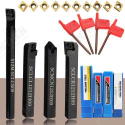 4pcs 12mm Shank External Turning Tool with CCMT09T304 Carbide Inserts CNC Machine Tools Turning 4pcs 12mm Shank External Turning Tool with CCMT09T304 Carbide Inserts CNC Machine Tools Turning
