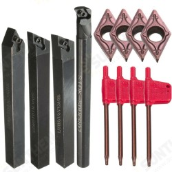 4pcs S10K-SDUCR07/SDJCR/SDJCL/SDNCN1010H07 Turning Tool Holder Set with 4pcs DCMT0702 Inserts 4pcs S10K-SDUCR07/SDJCR/SDJCL/SDNCN1010H07 Turning Tool Holder Set with 4pcs DCMT0702 Inserts