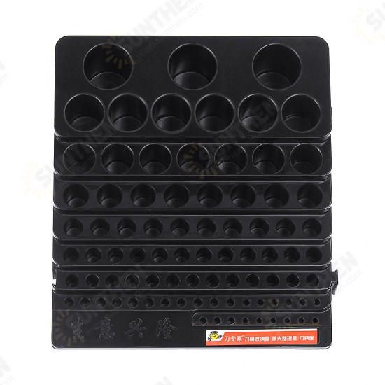 70x220x200mm Plastic Milling Cutter Storage Box Tap Reamer Turning Tool Holder Drill Bits Storage CNC Lathe Tool