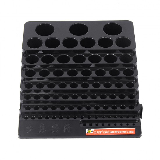 70x220x200mm Plastic Milling Cutter Storage Box Tap Reamer Turning Tool Holder Drill Bits Storage CNC Lathe Tool