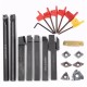 7pcs 12mm Shank Lathe Turning Tool Holder Boring Bar with 7pcs Carbide Insert and Wrench