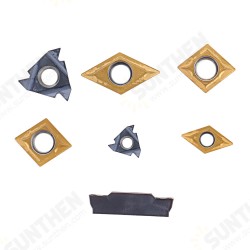 7pcs 16mm Shank Lathe Turning Tool Holder Boring Bar CNC Tools Set With Carbide Inserts And Wrenches 7pcs 16mm Shank Lathe Turning Tool Holder Boring Bar CNC Tools Set With Carbide Inserts And Wrenches