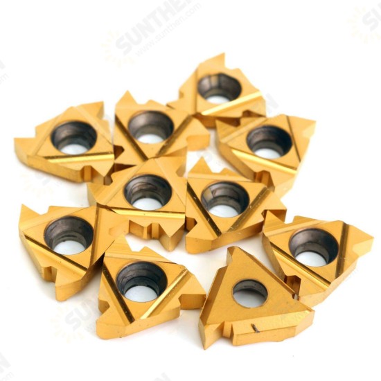 10pcs 16ER AG60 Carbide Threading Inserts for SER1212H16 Turning Tool