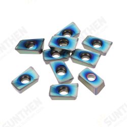 10pcs Blue Nano HRC52 APMT1604PDER NB7010 25R0.8 Carbide Inserts for Mill Cutter CNC Tool