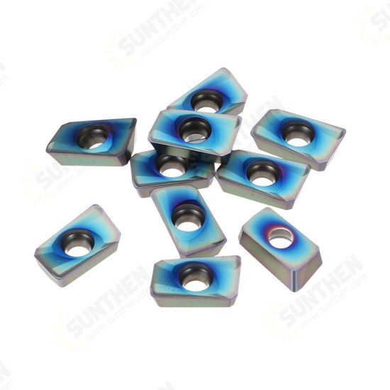 10pcs Blue Nano HRC52 APMT1604PDER NB7010 25R0.8 Carbide Inserts for Mill Cutter CNC Tool