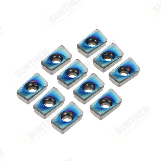 10pcs Blue Nano HRC52 APMT1604PDER NB7010 25R0.8 Carbide Inserts for Mill Cutter CNC Tool