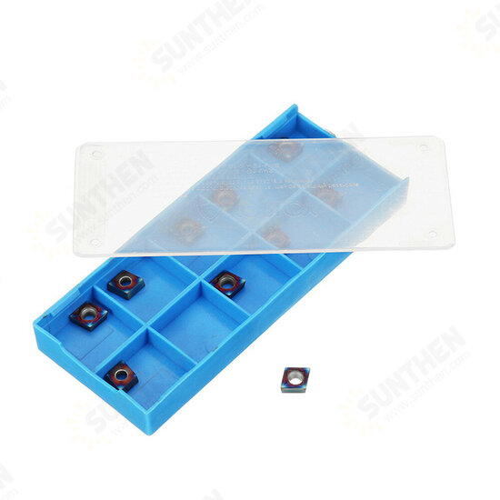 10pcs HRC45 Blue Nano CCMT060204-HM YBC251 Carbide Insert for SCLCR/L Turning Tool Holder