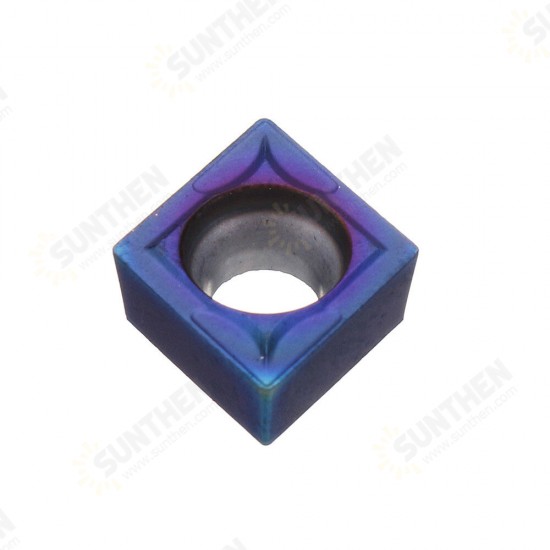 10pcs HRC45 Blue Nano CCMT09T304 VP15TF Carbide Insert for SCLCR/SCLCL Turning Tool Holder