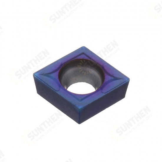 10pcs HRC45 Blue Nano CCMT09T304 VP15TF Carbide Insert for SCLCR/SCLCL Turning Tool Holder