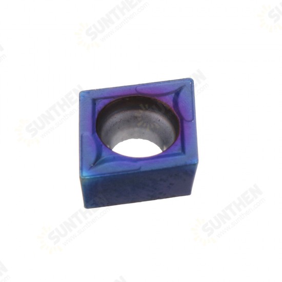 10pcs HRC45 Blue Nano CCMT09T304 VP15TF Carbide Insert for SCLCR/SCLCL Turning Tool Holder