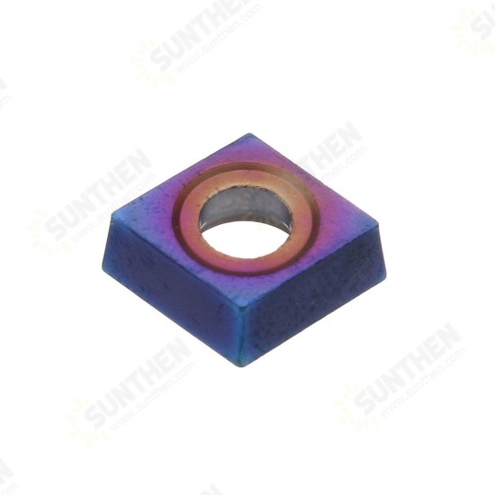 10pcs HRC45 Blue Nano CCMT09T304 VP15TF Carbide Insert for SCLCR/SCLCL Turning Tool Holder