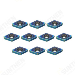 10pcs HRC45 Blue Nano DCMT11T308 Carbide Insert for SDJCR/SDJCL Lathe Turning Tool Holder 10pcs HRC45 Blue Nano DCMT11T308 Carbide Insert for SDJCR/SDJCL Lathe Turning Tool Holder
