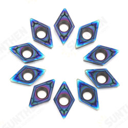 10pcs HRC45 Blue Nano DCMT11T308 Carbide Insert for SDJCR/SDJCL Lathe Turning Tool Holder 10pcs HRC45 Blue Nano DCMT11T308 Carbide Insert for SDJCR/SDJCL Lathe Turning Tool Holder