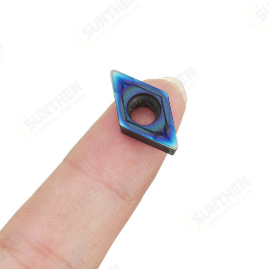 10pcs HRC45 Blue Nano DCMT11T308 Carbide Insert for SDJCR/SDJCL Lathe Turning Tool Holder