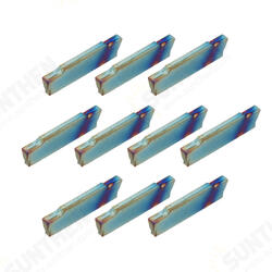 10pcs HRC45 Blue Nano MGMN150-G 1.5mm Carbide Insert for MGEHR/MGIVR Turning Tool Holder 10pcs HRC45 Blue Nano MGMN150-G 1.5mm Carbide Insert for MGEHR/MGIVR Turning Tool Holder