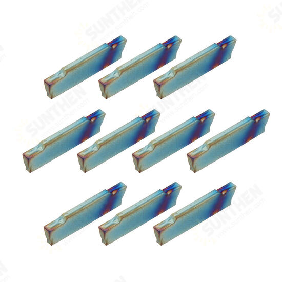 10pcs HRC45 Blue Nano MGMN150-G 1.5mm Carbide Insert for MGEHR/MGIVR Turning Tool Holder