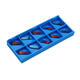 10pcs HRC45 Blue Nano MGMN150-G 1.5mm Carbide Insert for MGEHR/MGIVR Turning Tool Holder