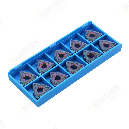 10pcs HRC45 Blue Nano WNMG080404 Carbide Insert for WWLNR/L MWLNR/L Turning Tool Holder