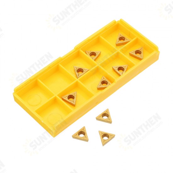 10pcs TCMT110204 Carbide Insert for Lathe Turning Tool Holder