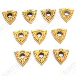 10pcs WNMG080404 Carbide Insert For Threading Lathe Turning Tool Holder 10pcs WNMG080404 Carbide Insert For Threading Lathe Turning Tool Holder