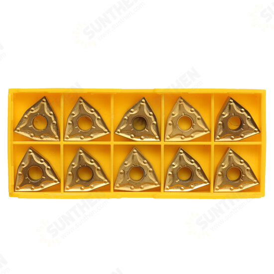 10pcs WNMG080404 Carbide Insert For Threading Lathe Turning Tool Holder