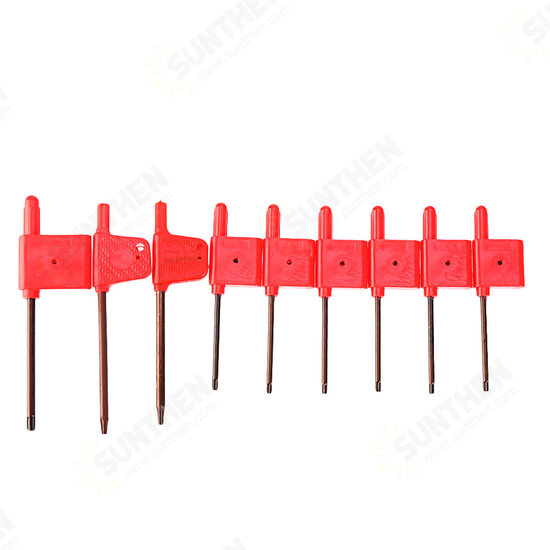 9pcs 10mm Shank Lathe Boring Bar Turning Tool Holder Set With Carbide Inserts