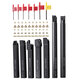 CT-12 50pcs Carbide Inserts with 7pcs 12mm Shank Lathe Turning Tool Holder DCMT070204 CCMT060204 MGMN200