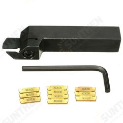 1616-2 16*16*100mm External Grooving Lathe Tool Holder With 10pcs MGMN200 Insert 1616-2 16*16*100mm External Grooving Lathe Tool Holder With 10pcs MGMN200 Insert