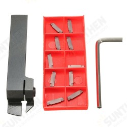 MGEHR1616 Parting Off Turning Tool Holder with 10pcs MGMN200 Carbide Inserts Lathe Tools MGEHR1616 Parting Off Turning Tool Holder with 10pcs MGMN200 Carbide Inserts Lathe Tools