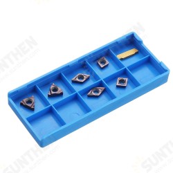 7pcs Carbide Insert Set for 10mm Shank Turning Tool Holder 7pcs Carbide Insert Set for 10mm Shank Turning Tool Holder