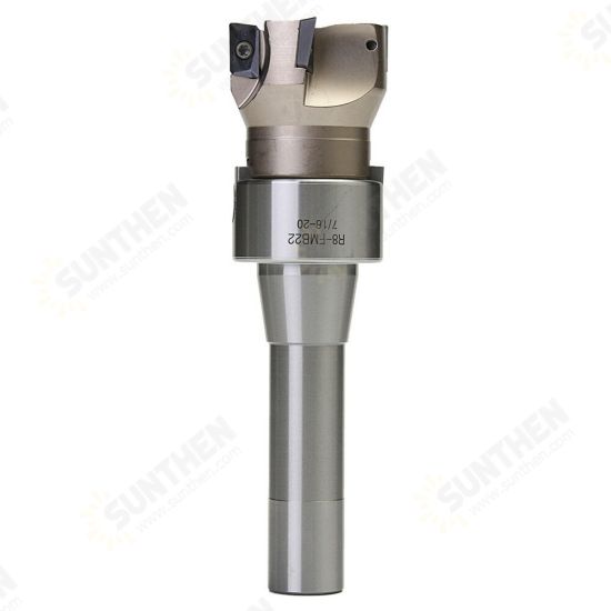 R8 FMB22 Straight Shank Arbor 400R Face End Mill Cutter with 4Pcs APMT1604 Carbide Inserts R8 FMB22 Straight Shank Arbor 400R Face End Mill Cutter with 4Pcs APMT1604 Carbide Inserts
