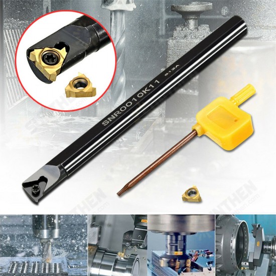 SNR0010K11 Internal Lathe Threading Boring Turning Tool with 11IR AG60 Blade for CNC Machine