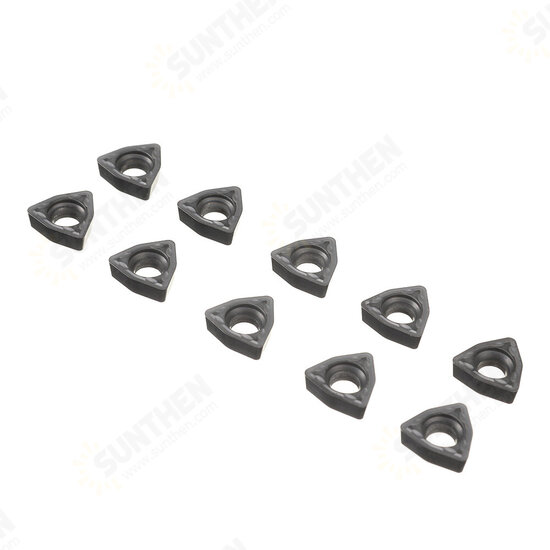 10Pcs Carbide Square Or Triangle Blade U-shaped Deep Hole Drill Blade Violent Drill Blade for Lathe