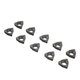 10Pcs Carbide Square Or Triangle Blade U-shaped Deep Hole Drill Blade Violent Drill Blade for Lathe